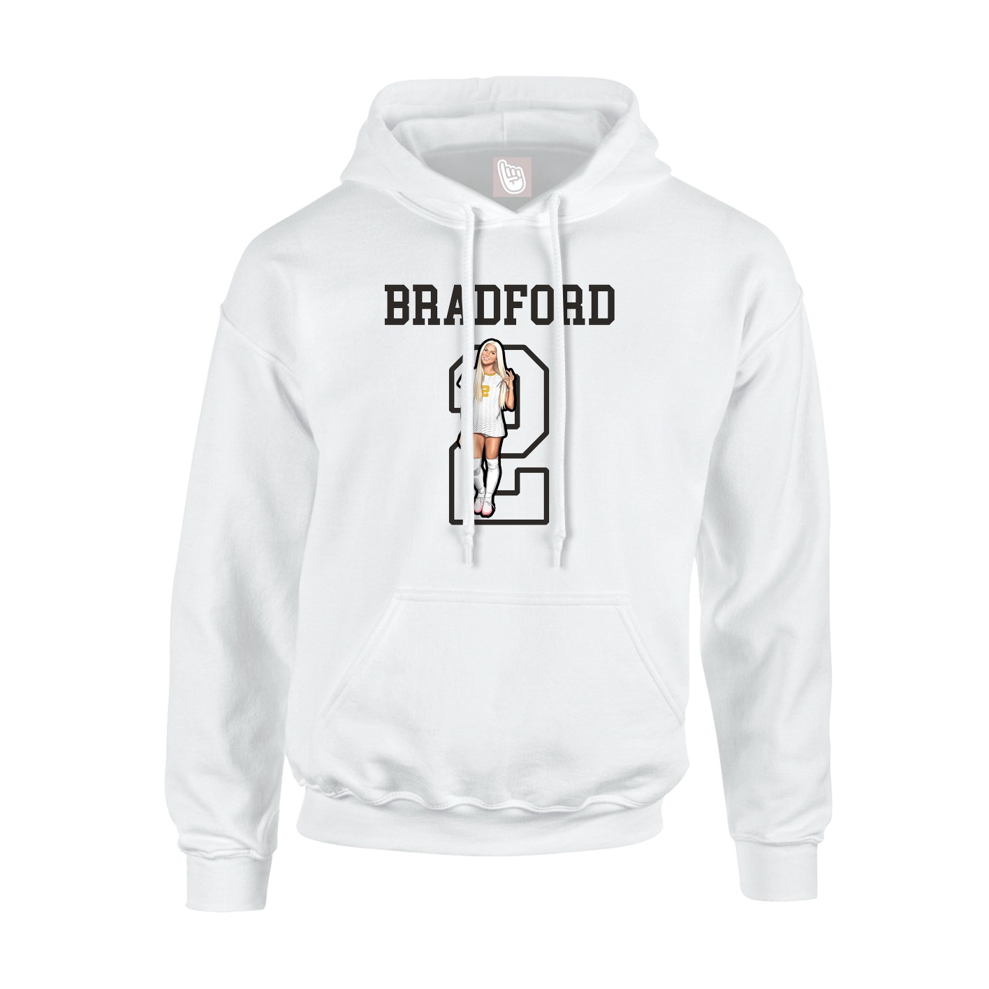 Youth Hoodie — Shirsey in White