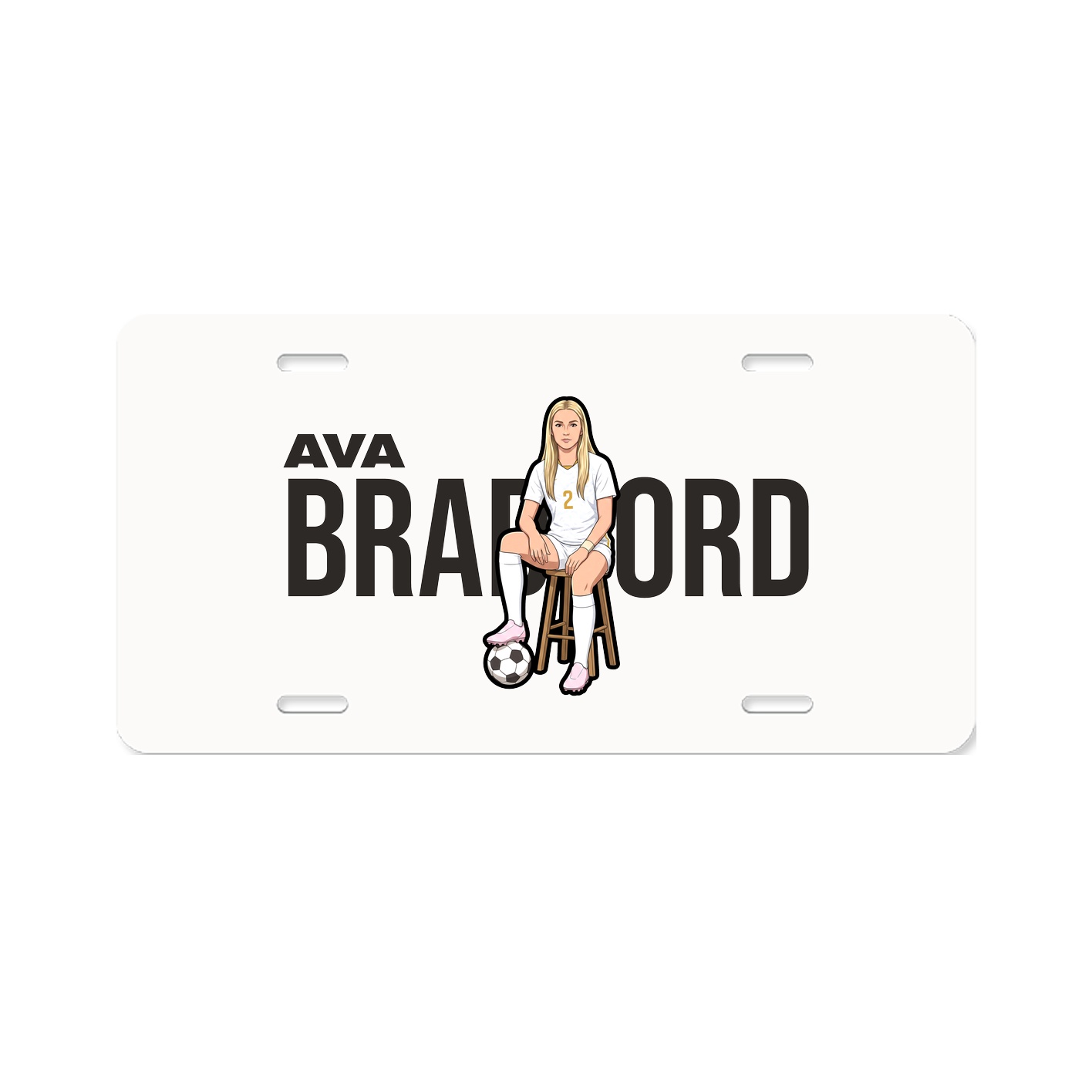 License Plate — Player Name in Classic