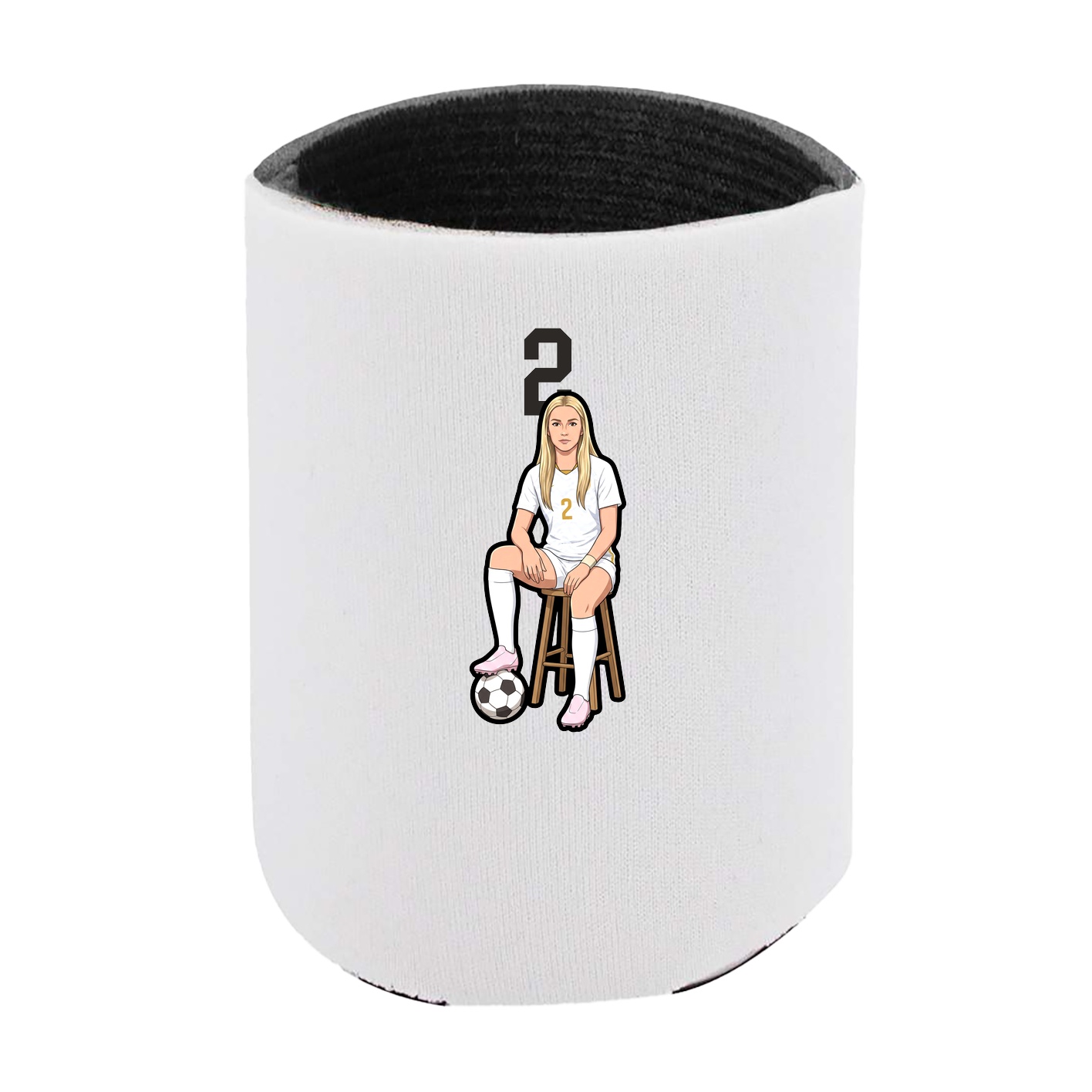Can Holder — Number Top in White