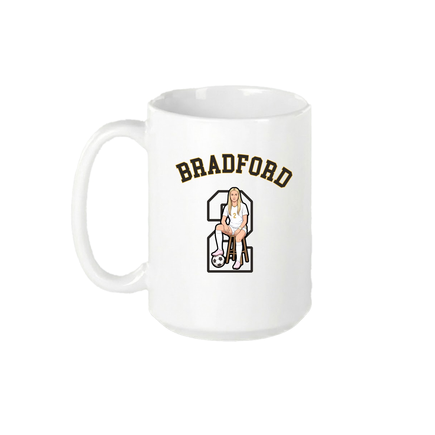 15oz Coffee Mug — Shirsey Arch in White