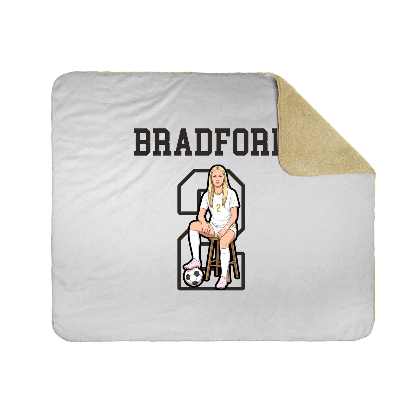Throw Blanket — Shirsey in White