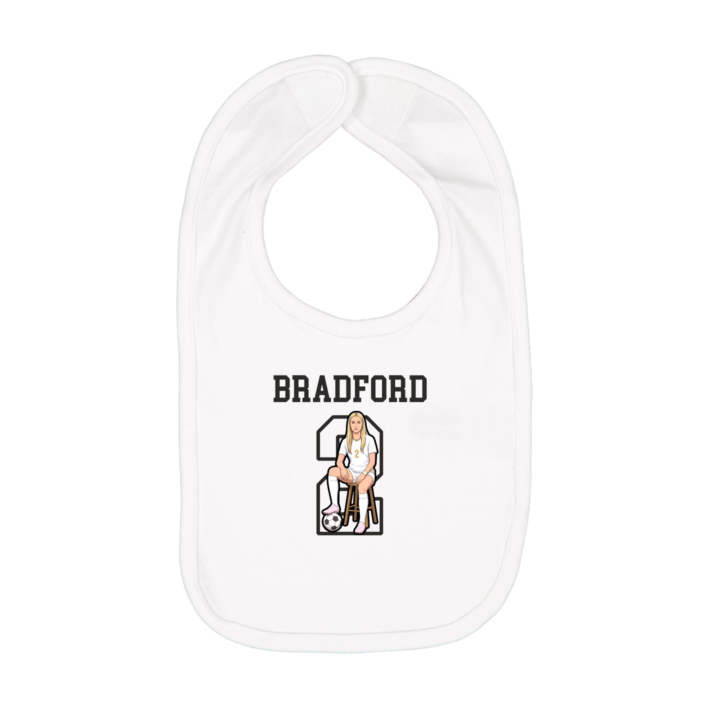 Infant Bib — Shirsey in White