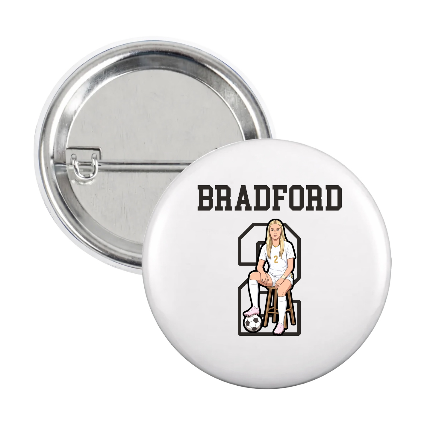 Game Day Button — Shirsey in White