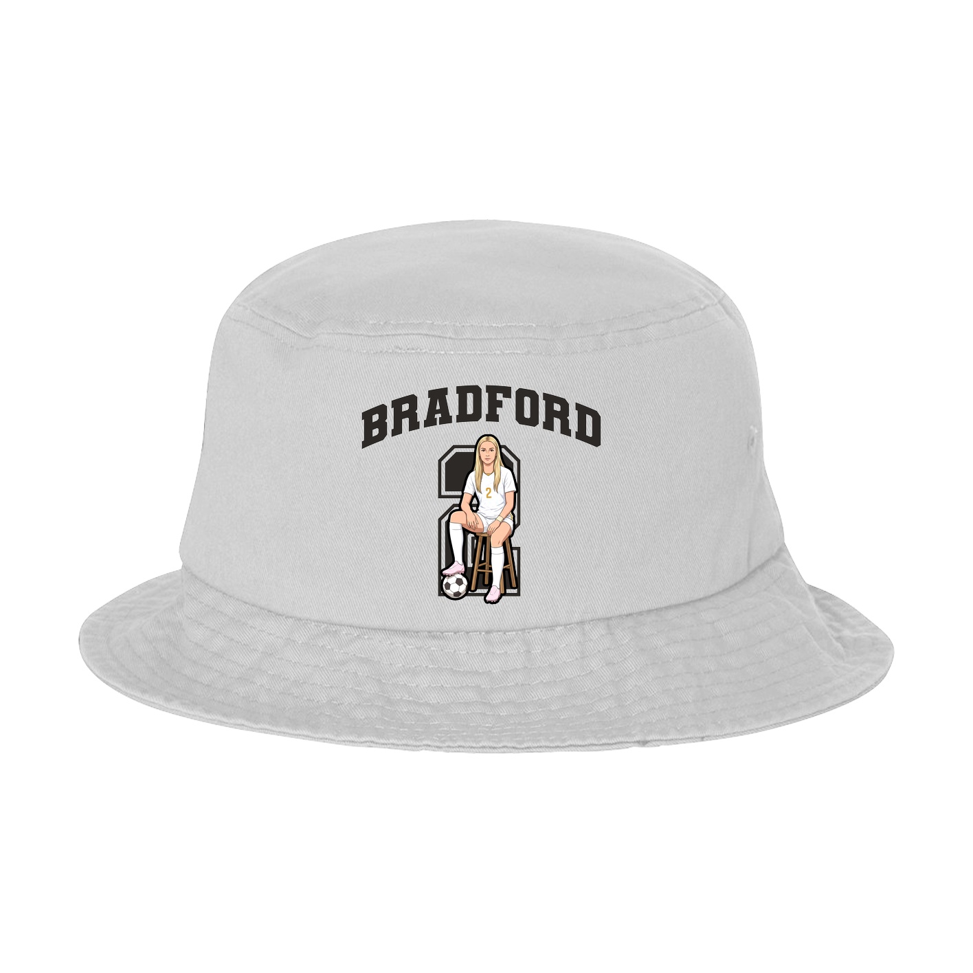 Bucket Cap — Number in White