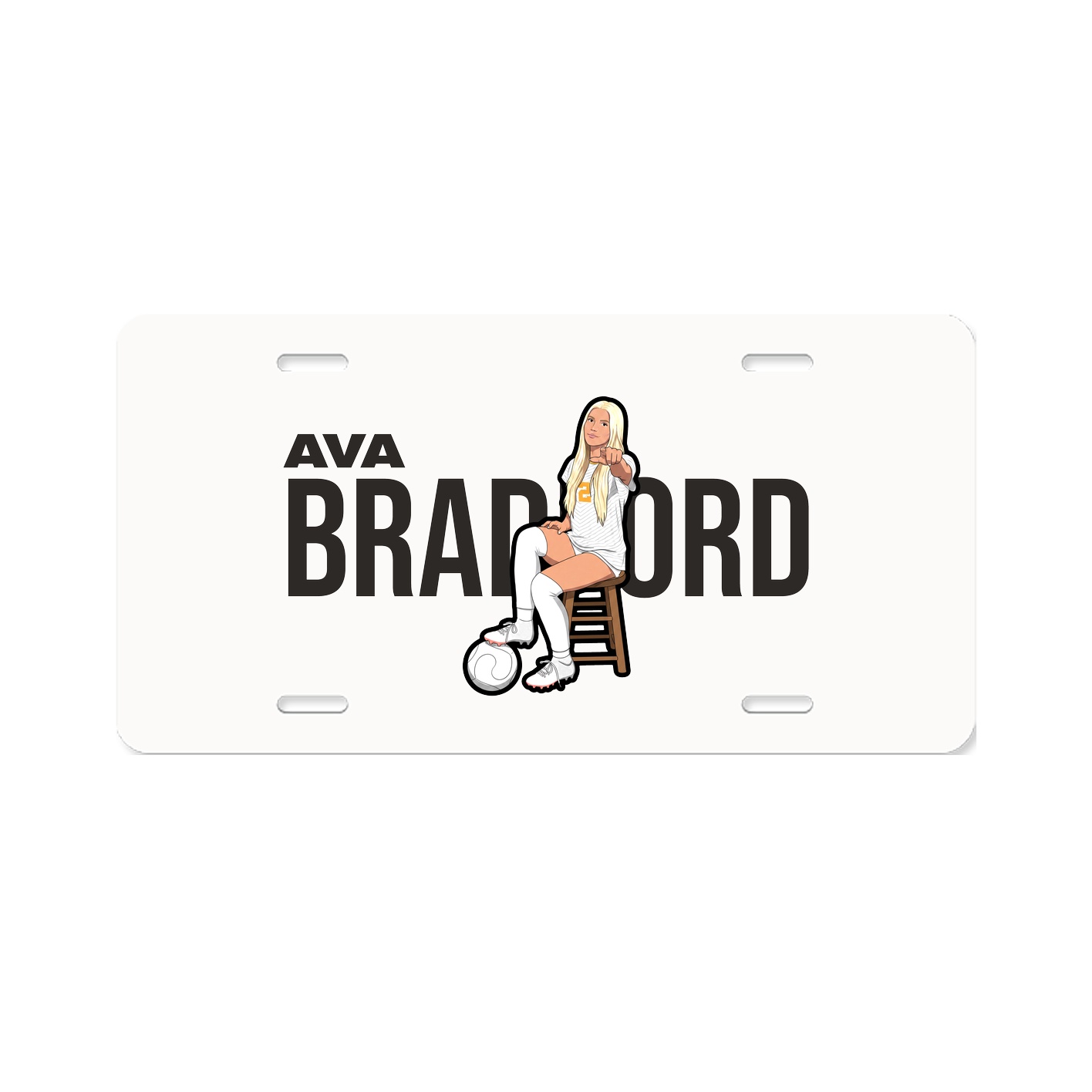 License Plate — Player Name in Classic
