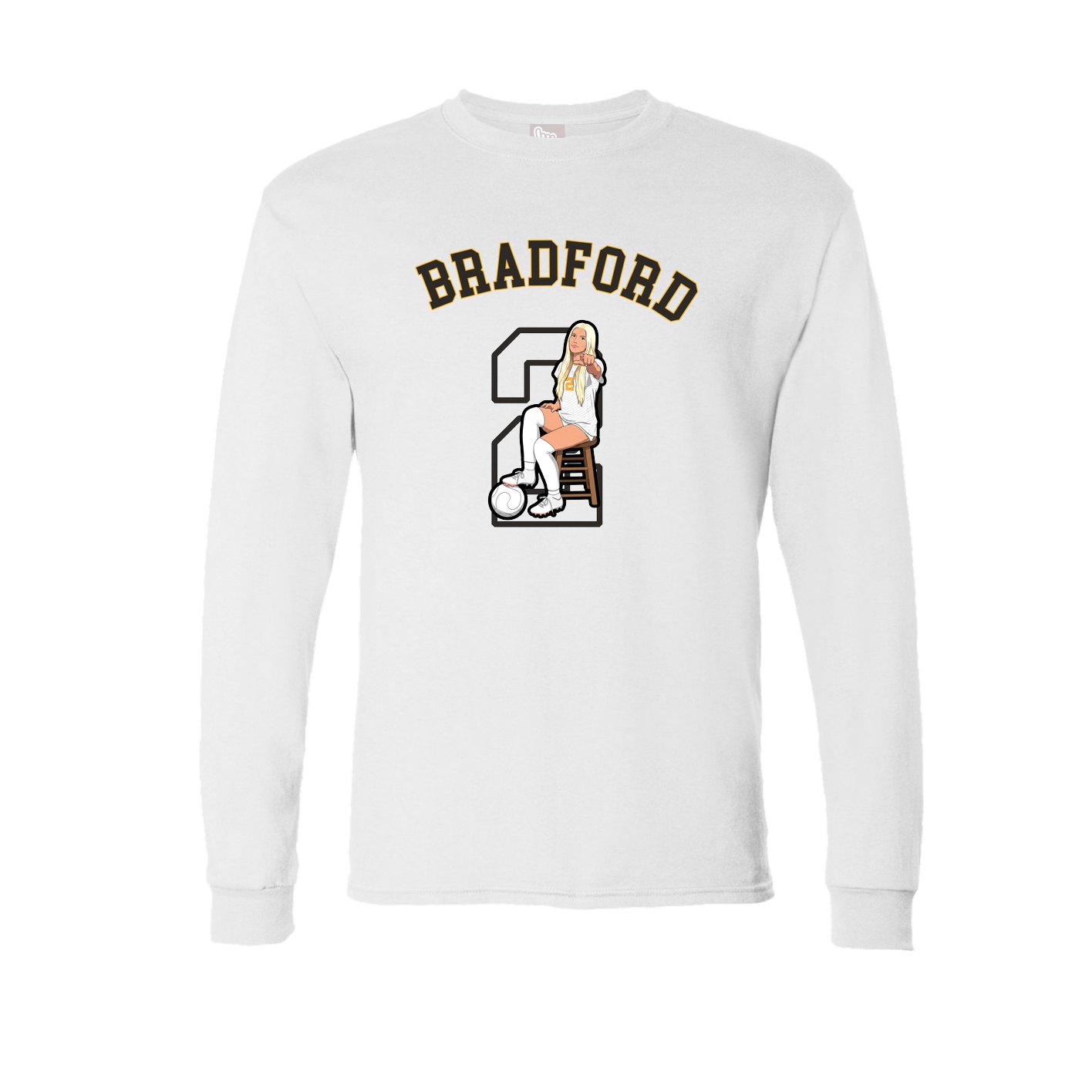 Long Sleeve Tee — Shirsey Arch in White
