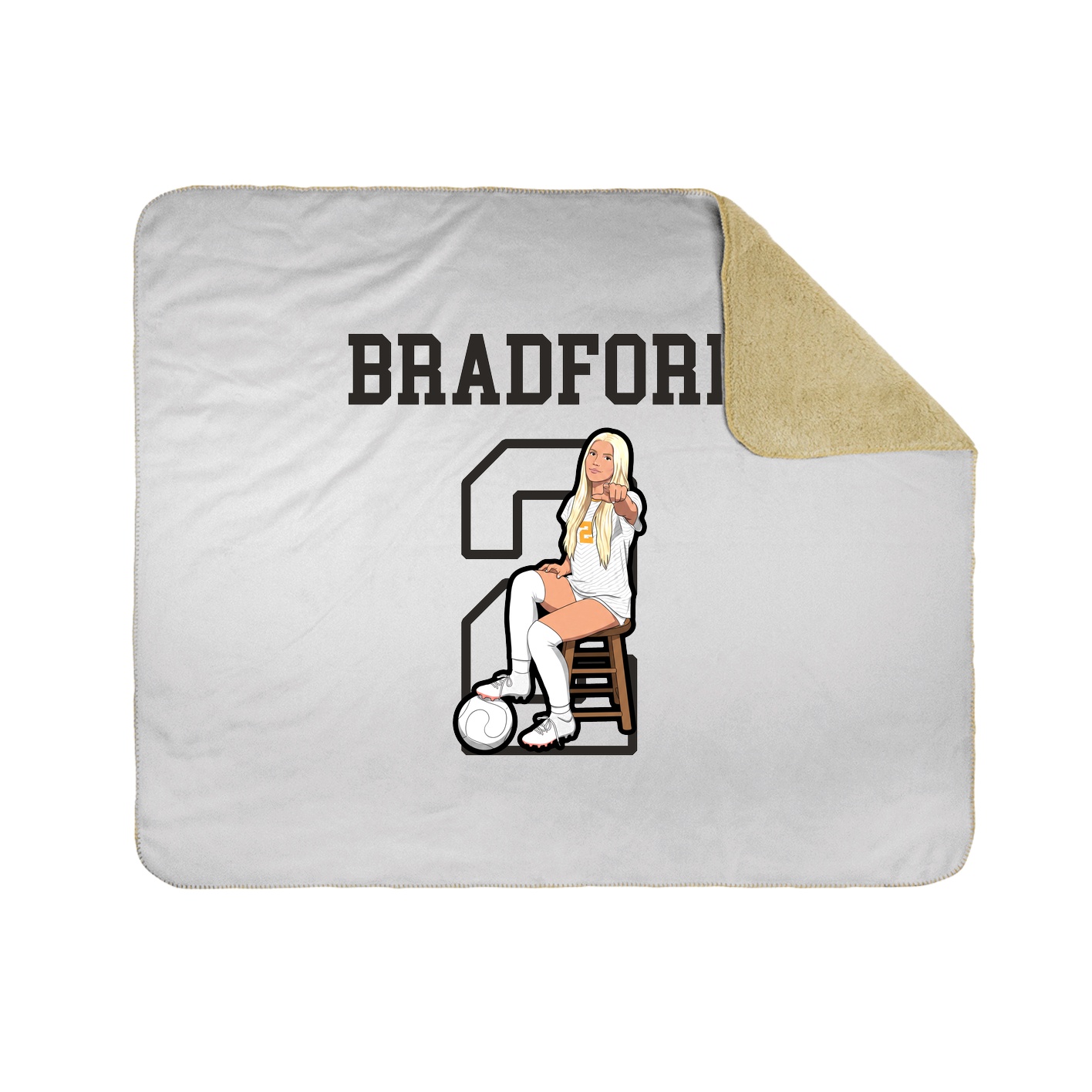 Throw Blanket — Shirsey in White