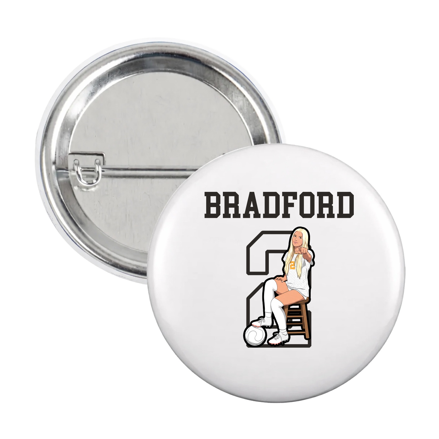 Game Day Button — Shirsey in White