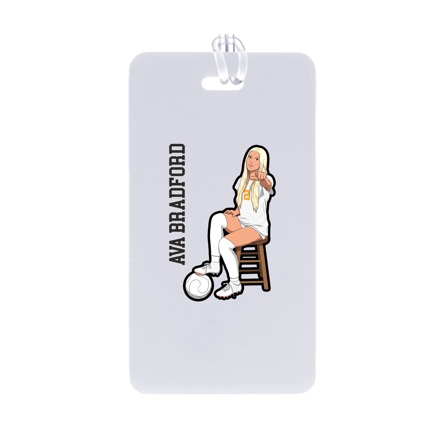 Bag Tag — Name Vertical in Classic