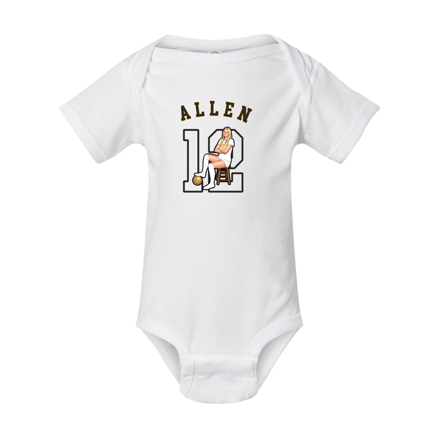 Baby Onesie — Shirsey Arch in White