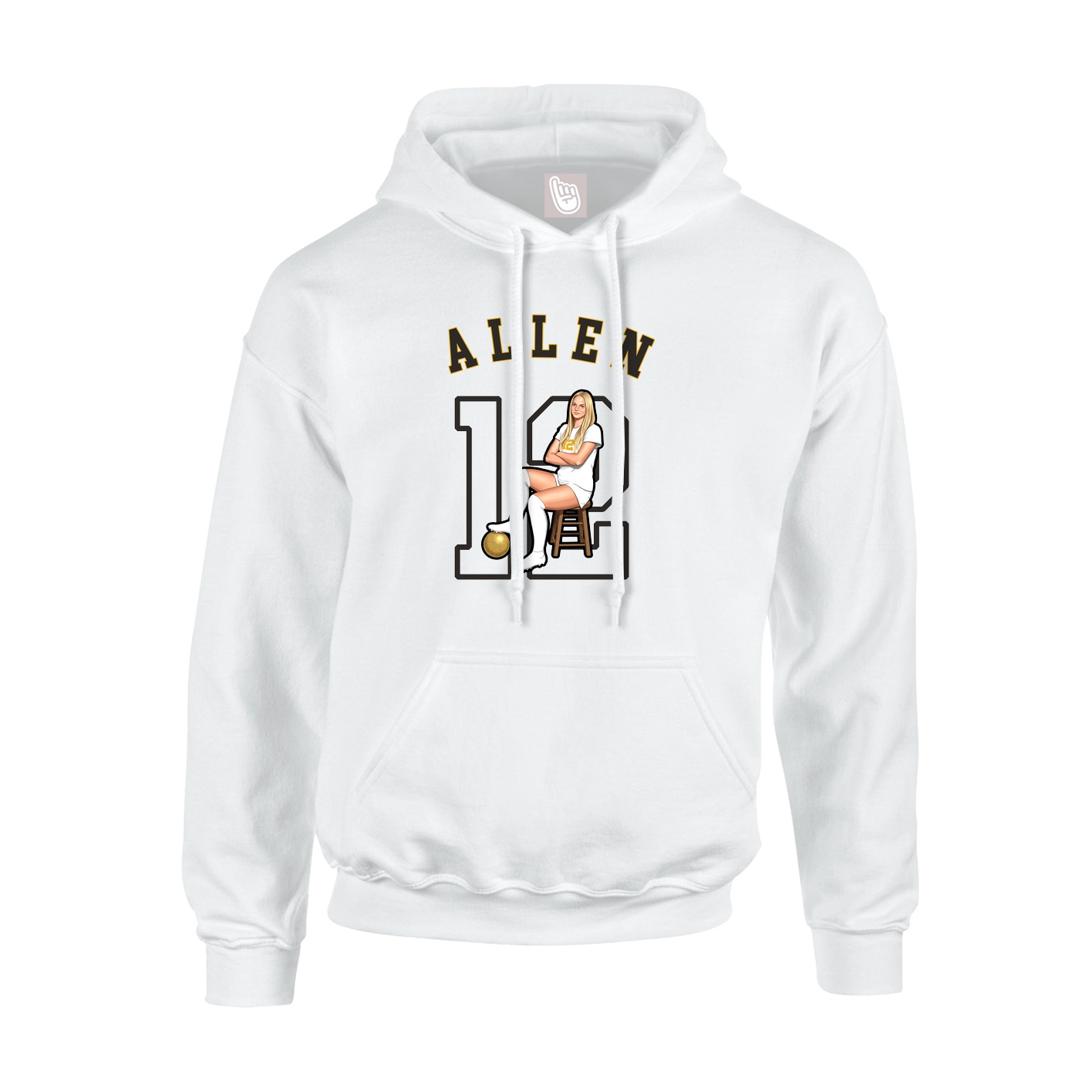 Hoodie — Shirsey Arch in White