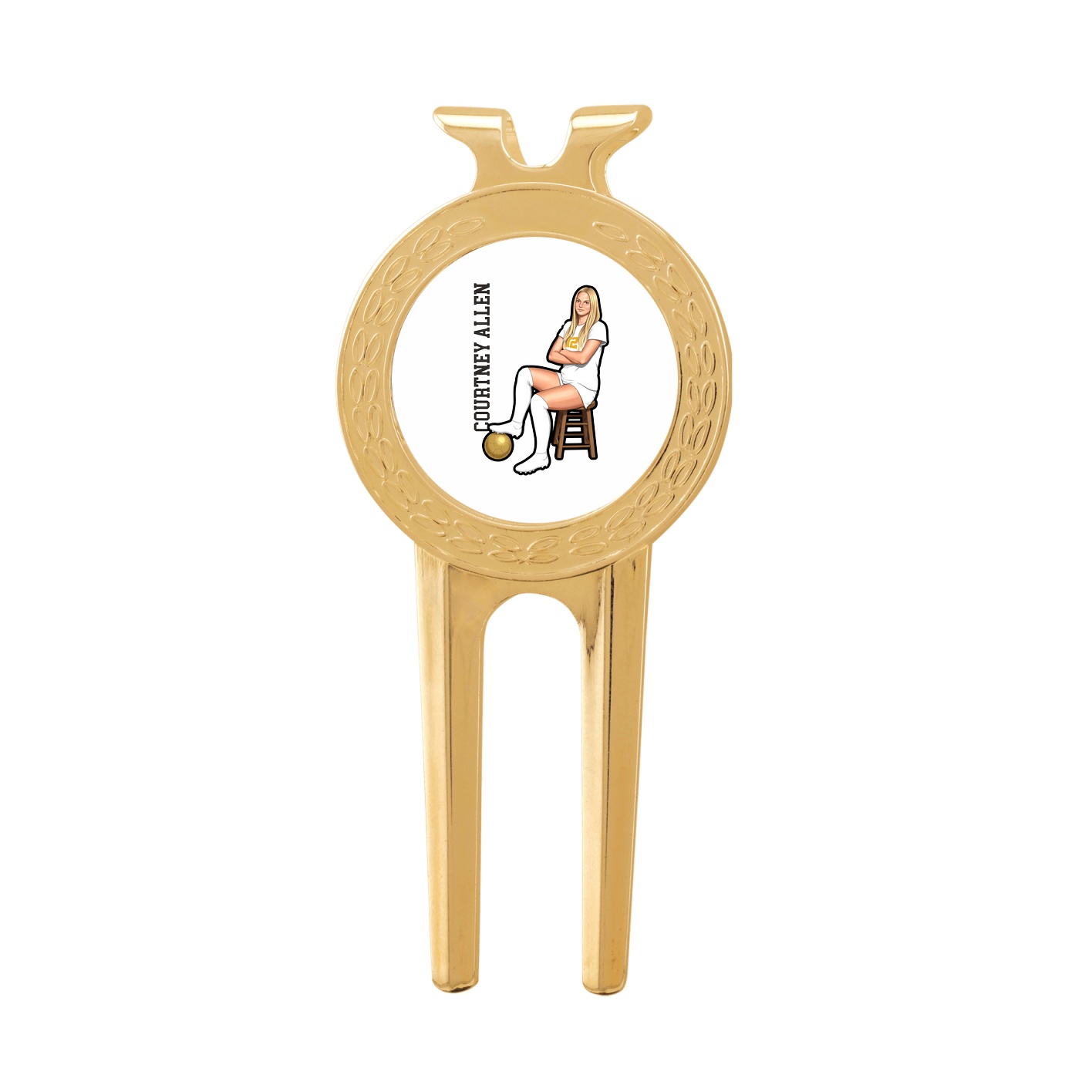 Divot Tool with Ball Marker — Name Vertical in Classic