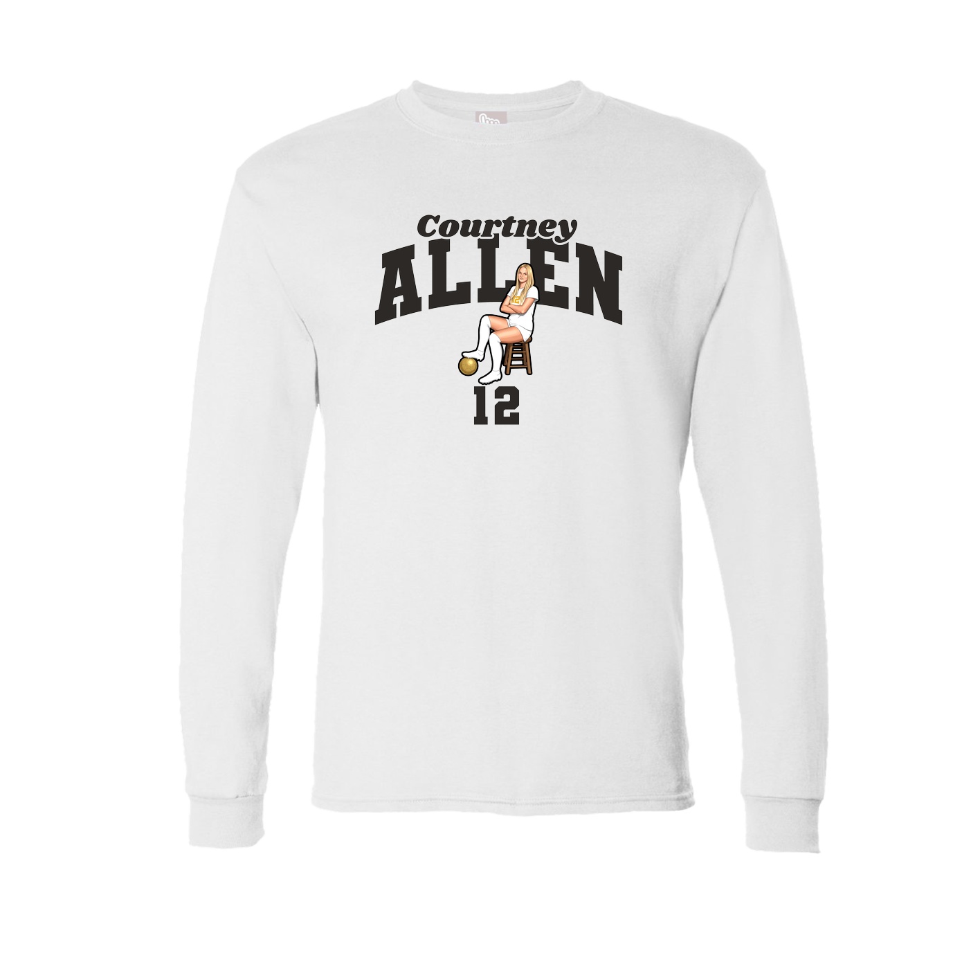 Long Sleeve Tee — Signature Arch in White