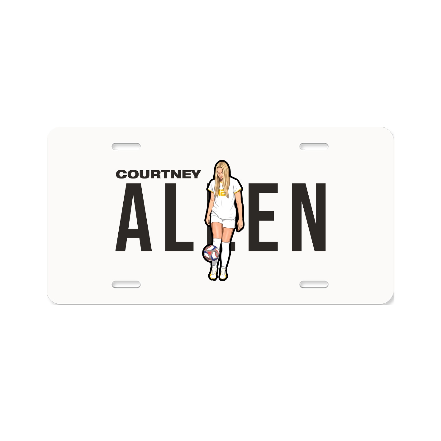 License Plate — Player Name in Classic