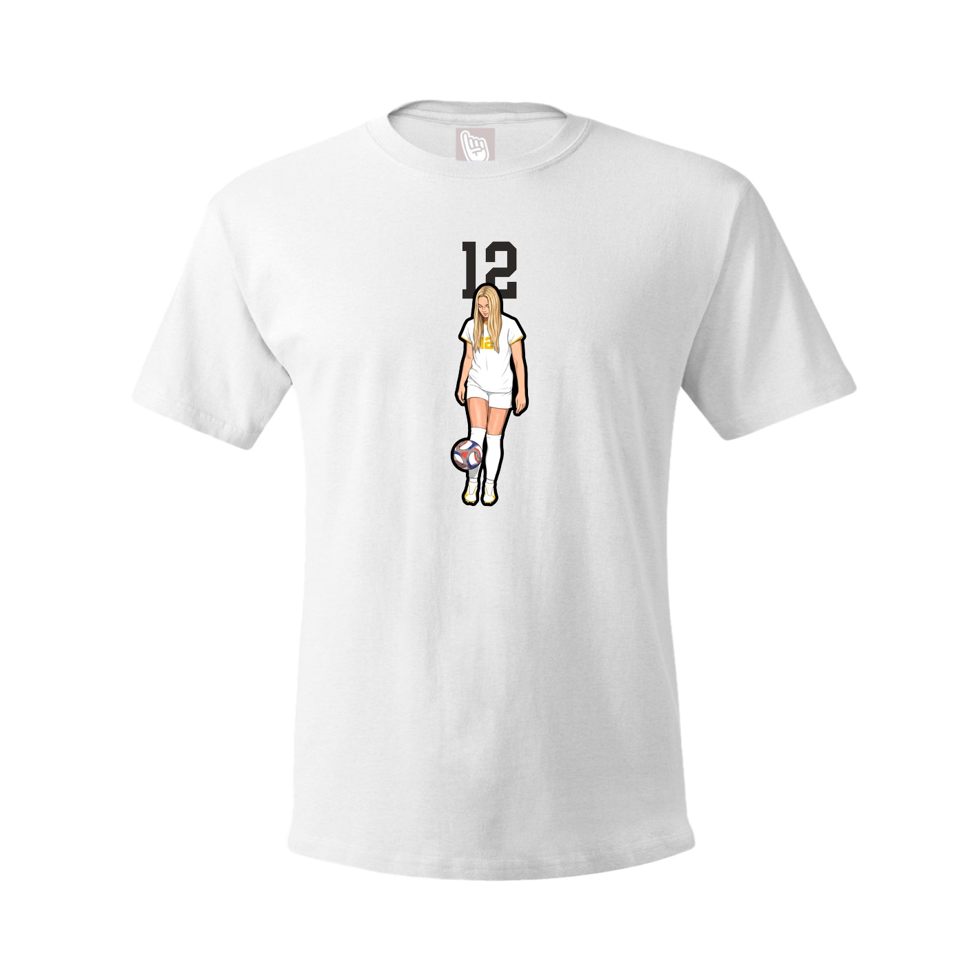 Tee — Number Top in White