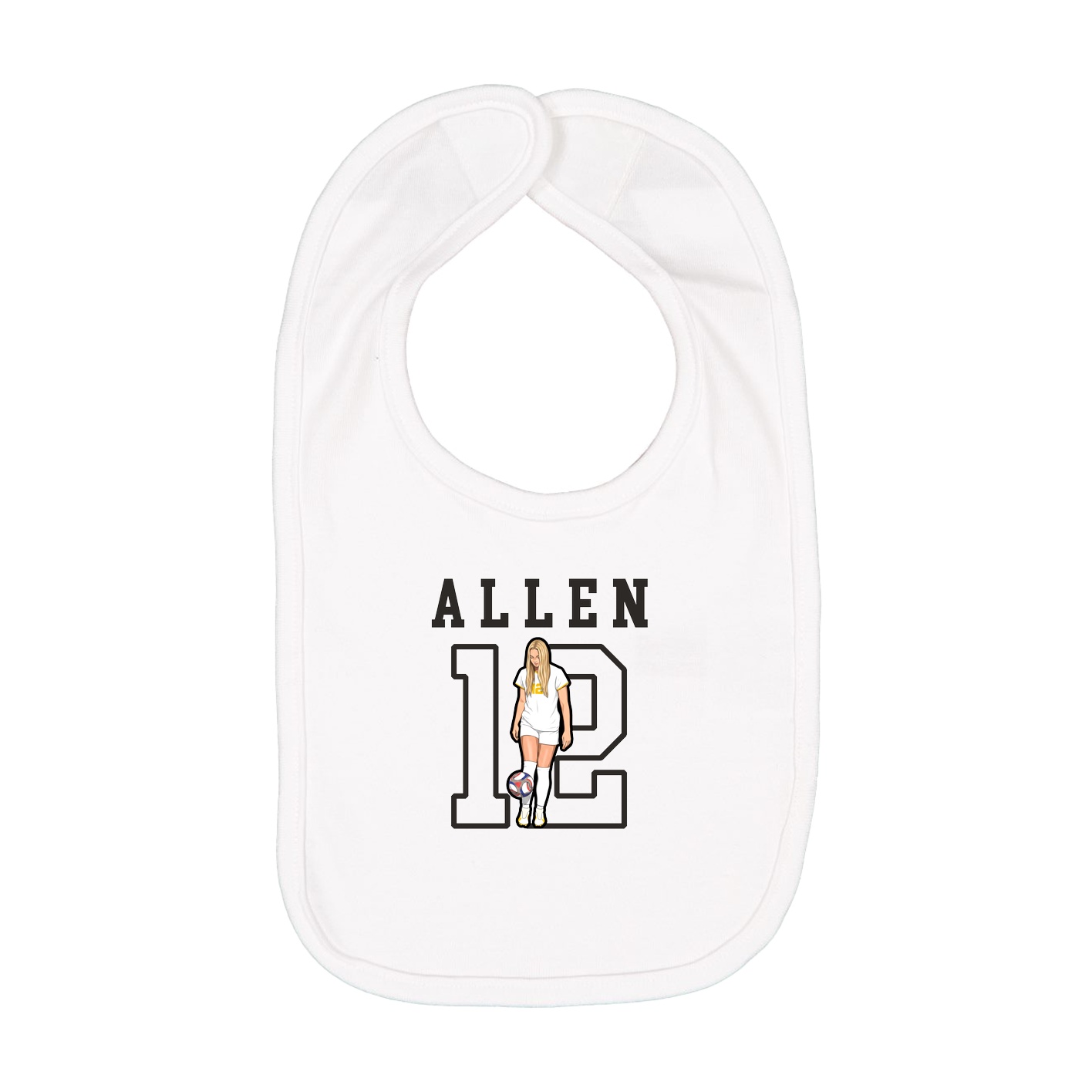 Infant Bib — Shirsey in White