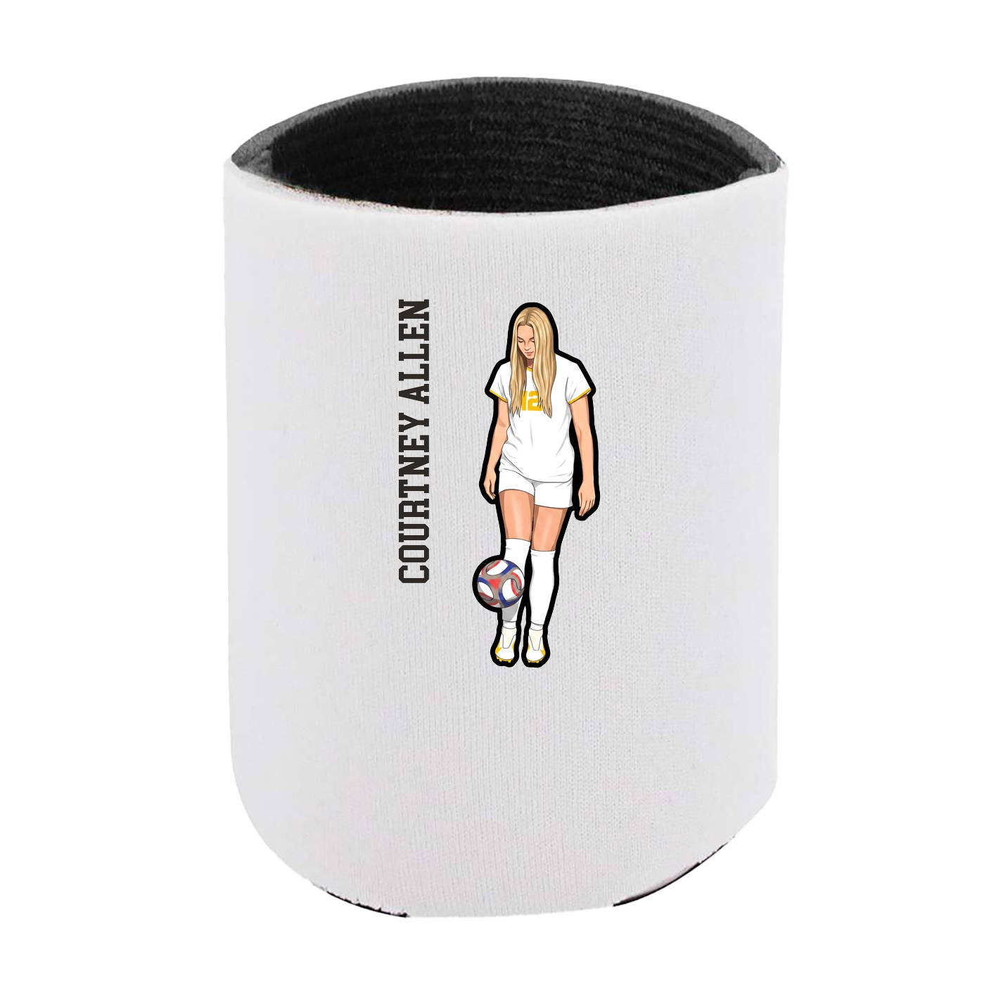 Can Holder — Name Vertical in White
