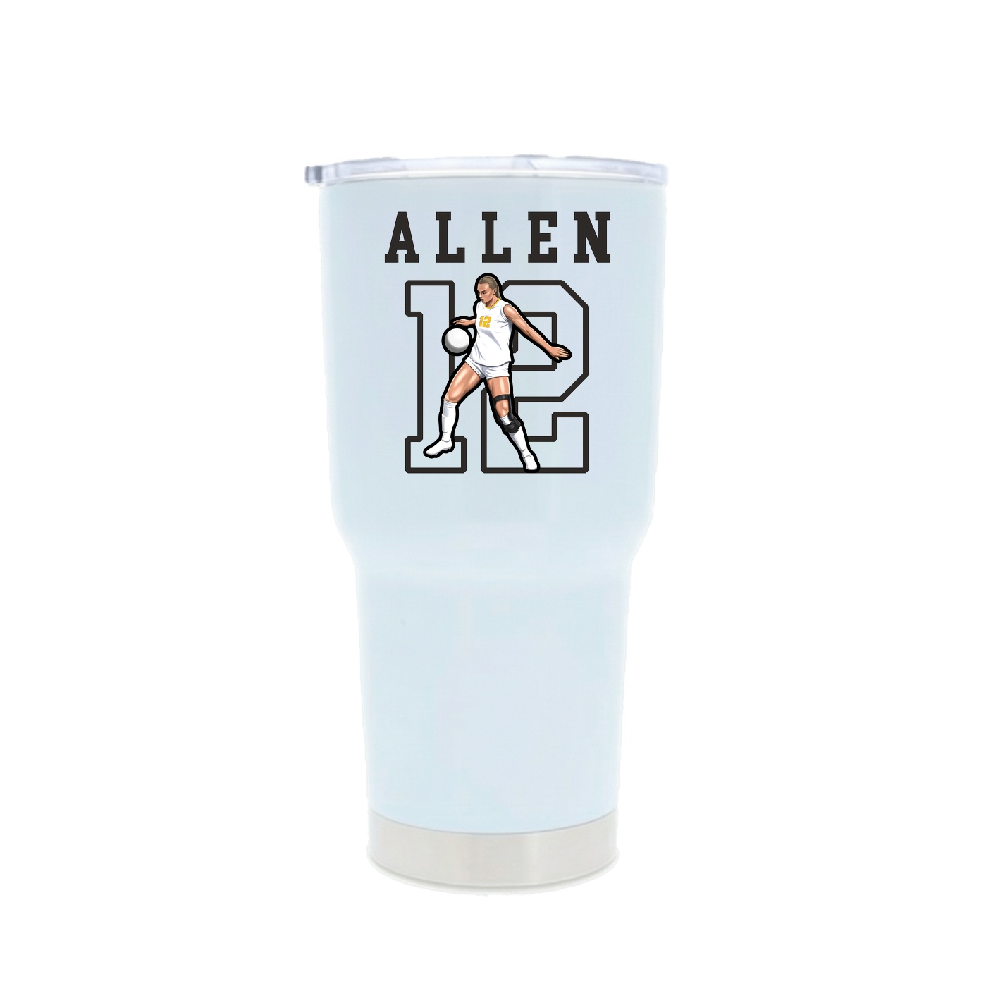 30oz Stainless Steel Tumbler — Shirsey in White
