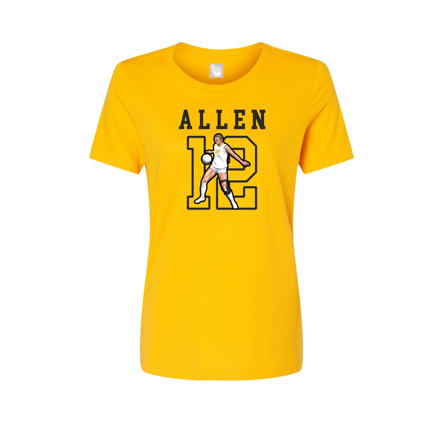 Fitted Women's Tee — Shirsey in Gold