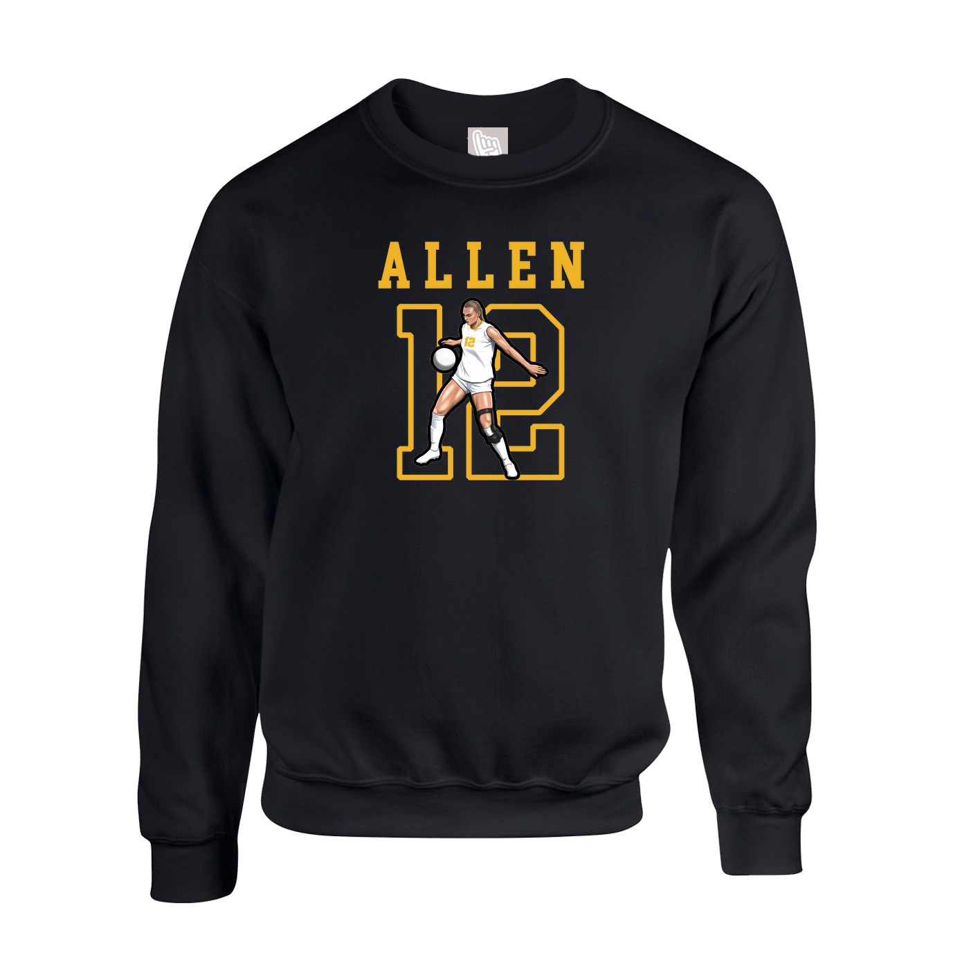 Fleece Crew — Shirsey in Black