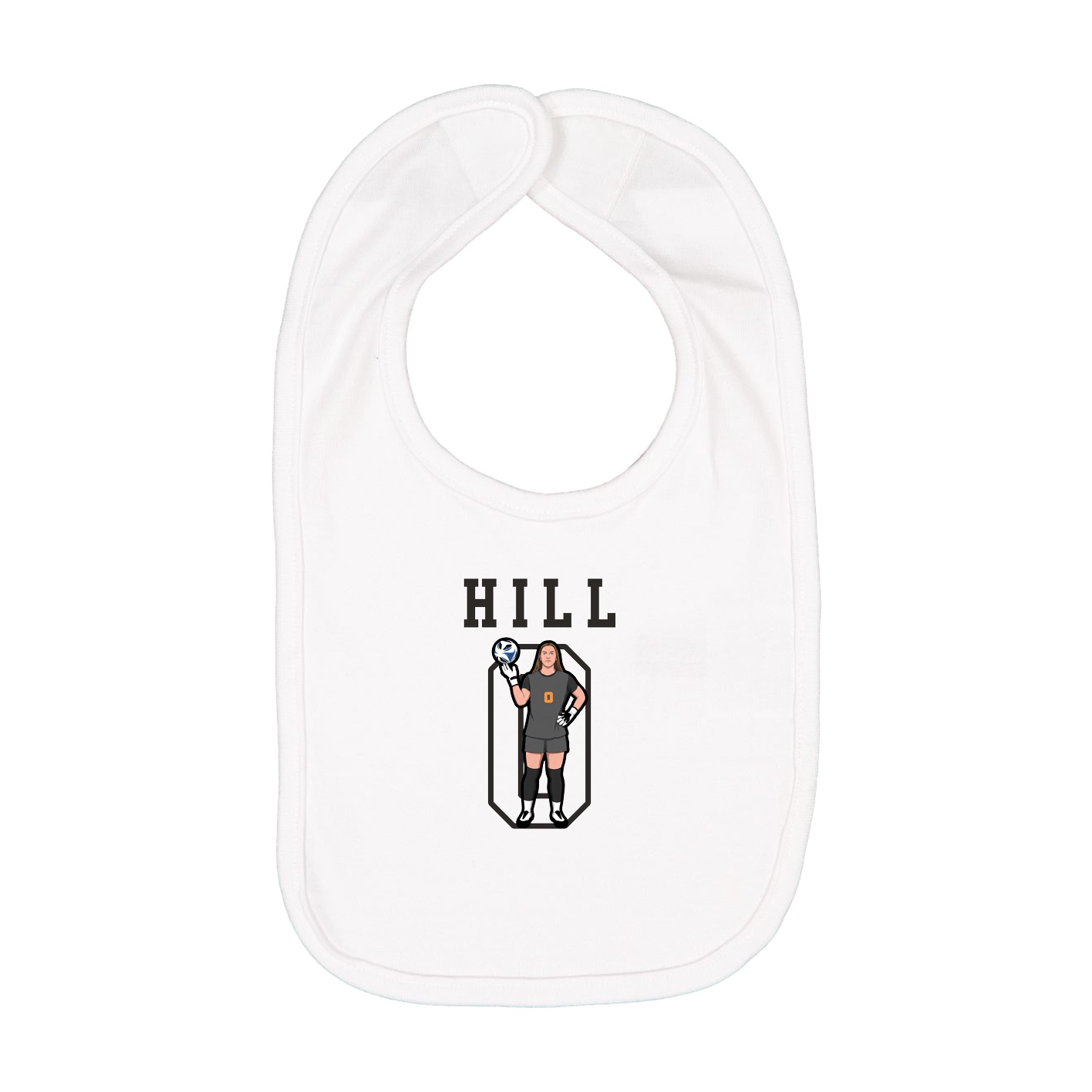 Infant Bib — Shirsey in White