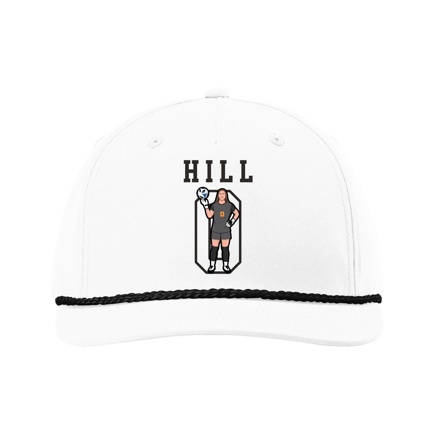 Five-Panel Classic Rope Cap — Shirsey in White