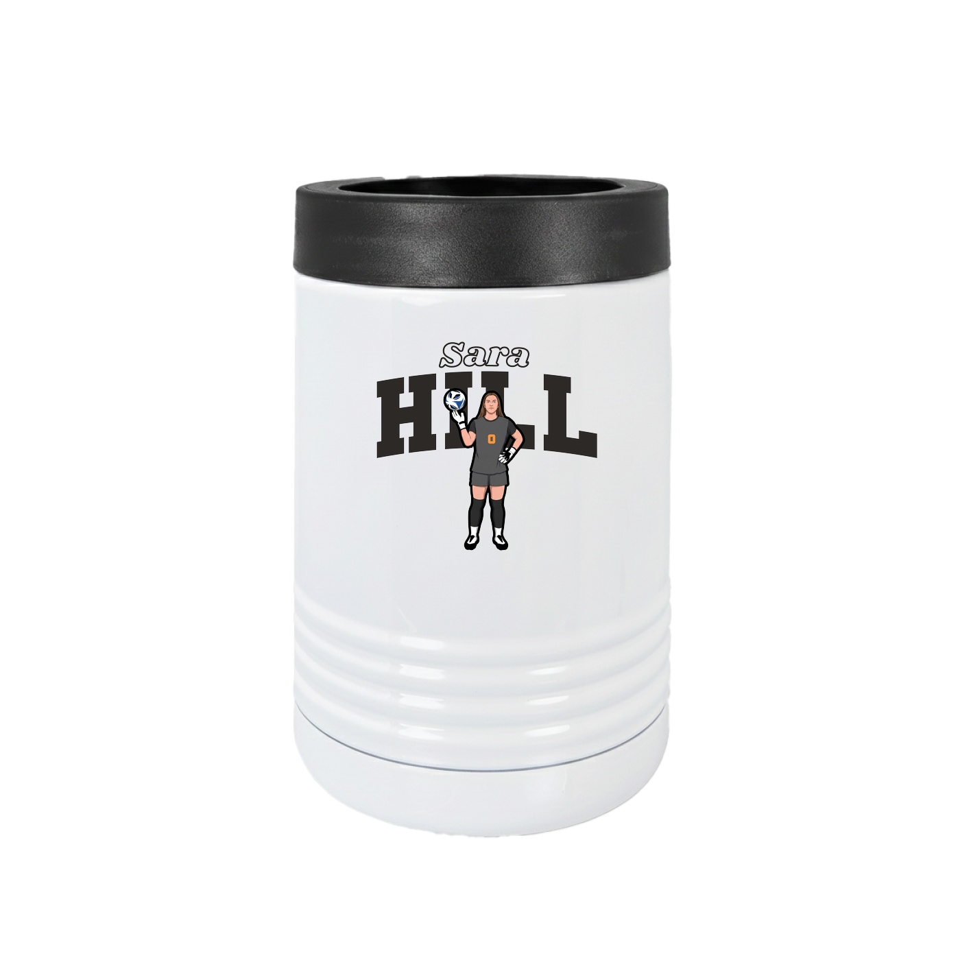 Beverage Holder — Name Arch in White