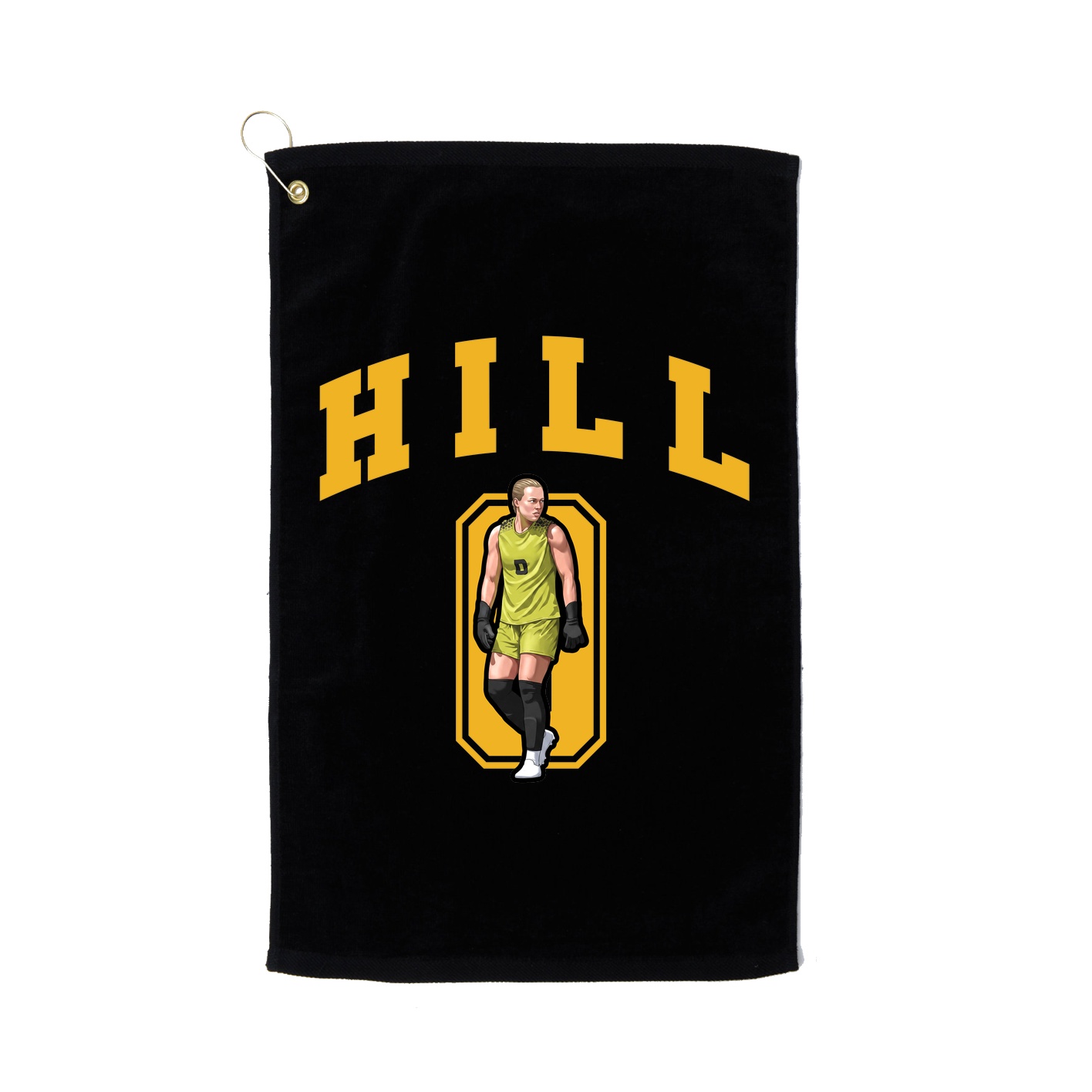 Golf Towel — Number in Black