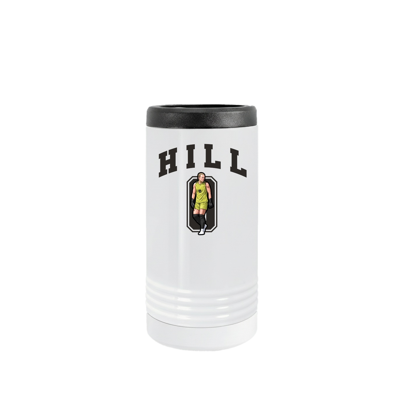 Slim Beverage Holder — Number in White