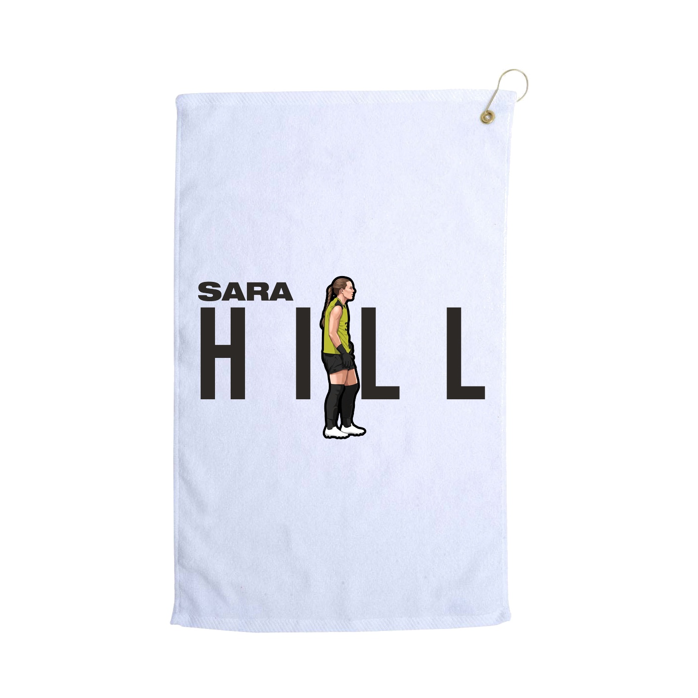 Golf Towel — Player Name in White