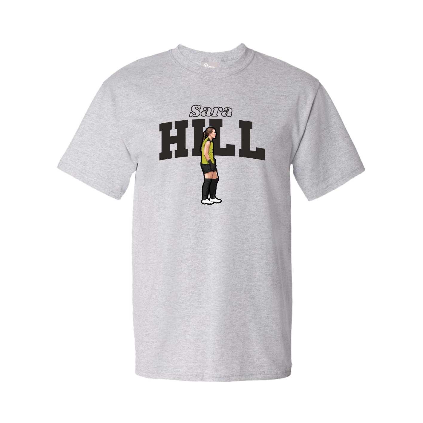 Youth Tee — Name Arch in Grey