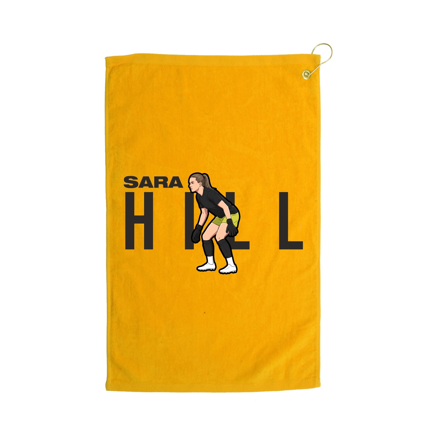 Golf Towel — Player Name in Gold