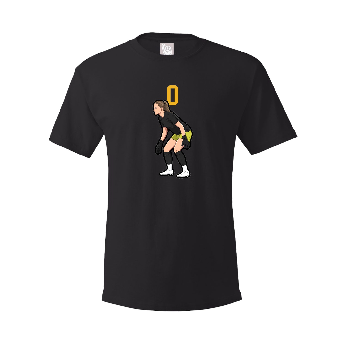 Youth Tee — Number Top in Black