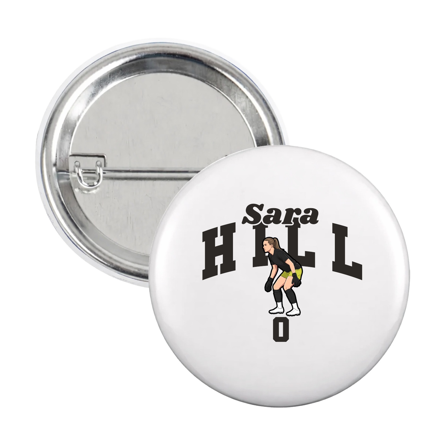 Game Day Button — Signature Arch in White