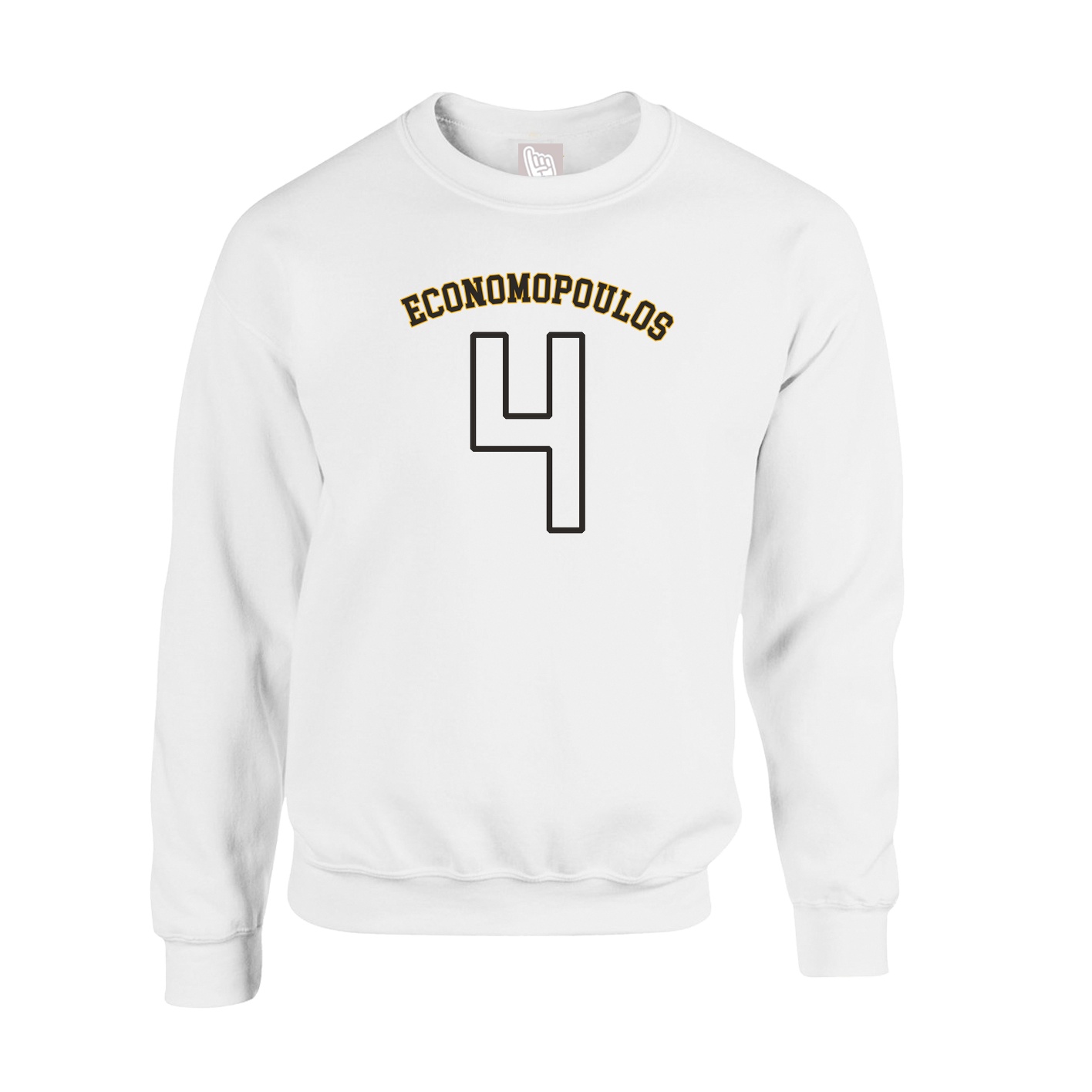 Fleece Crew — Shirsey Arch in White