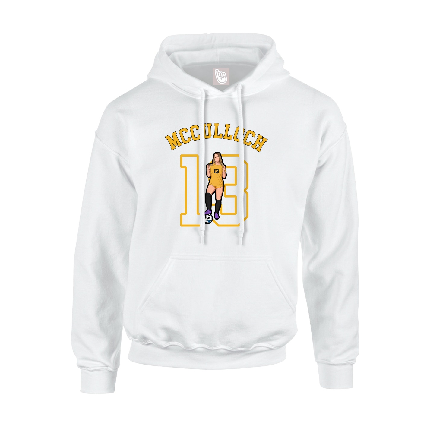 Hoodie — Shirsey Arch in White