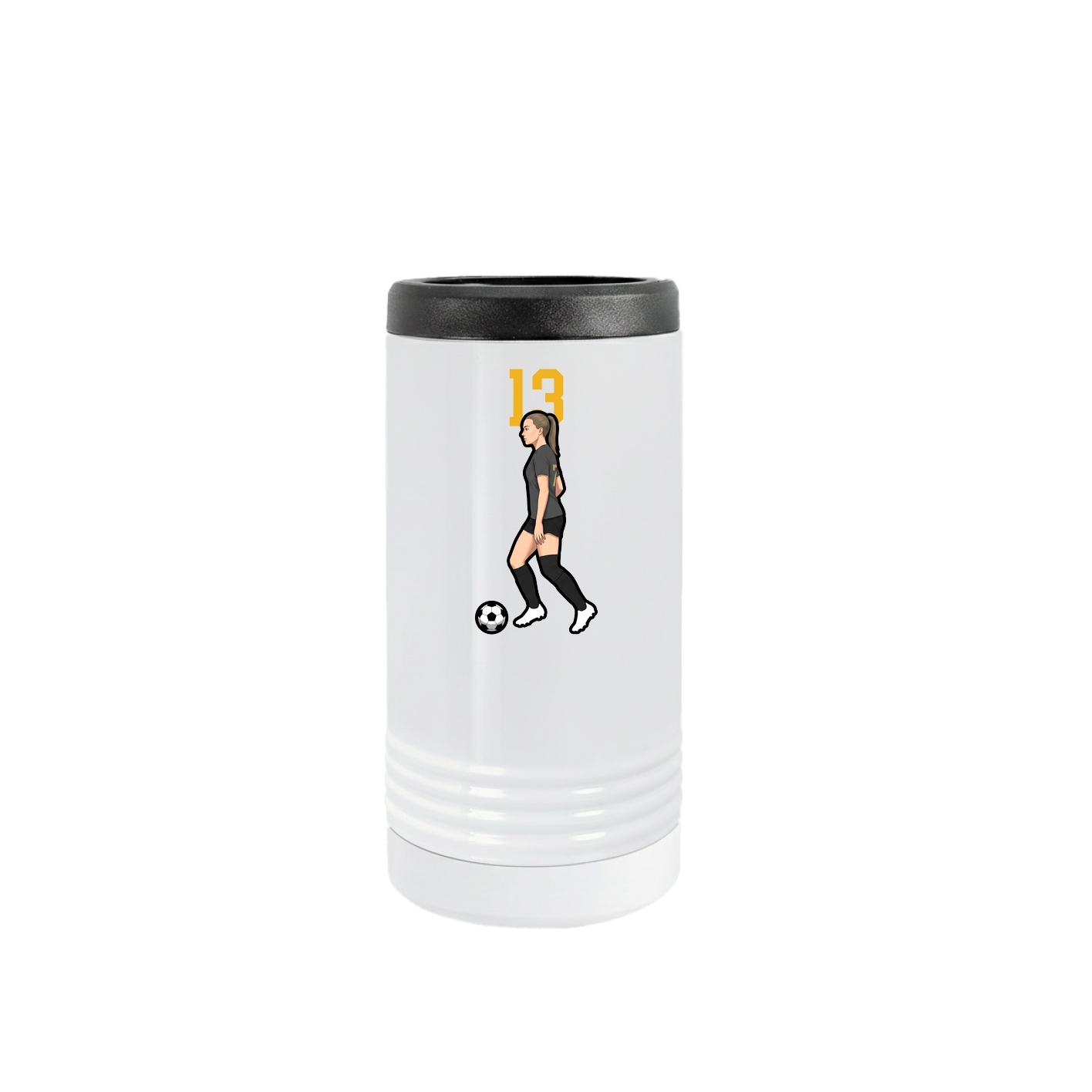 Slim Beverage Holder — Number Top in White