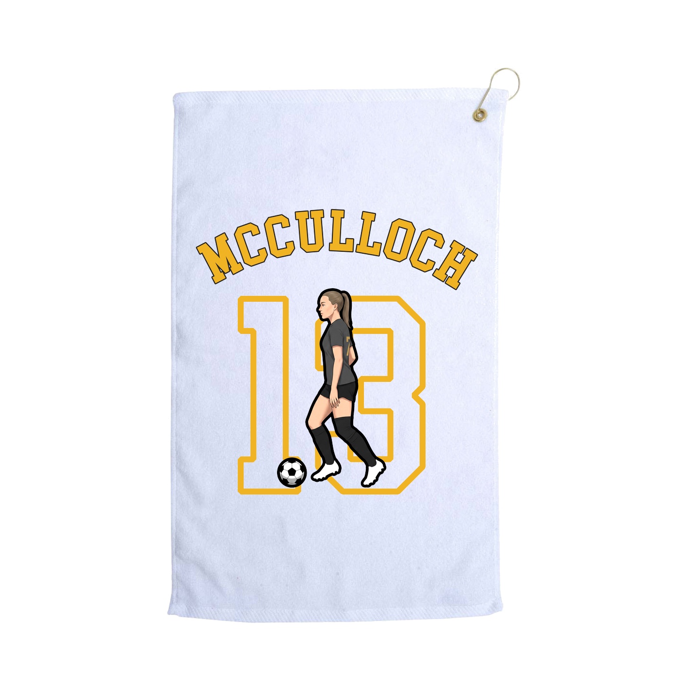 Golf Towel — Shirsey Arch in White