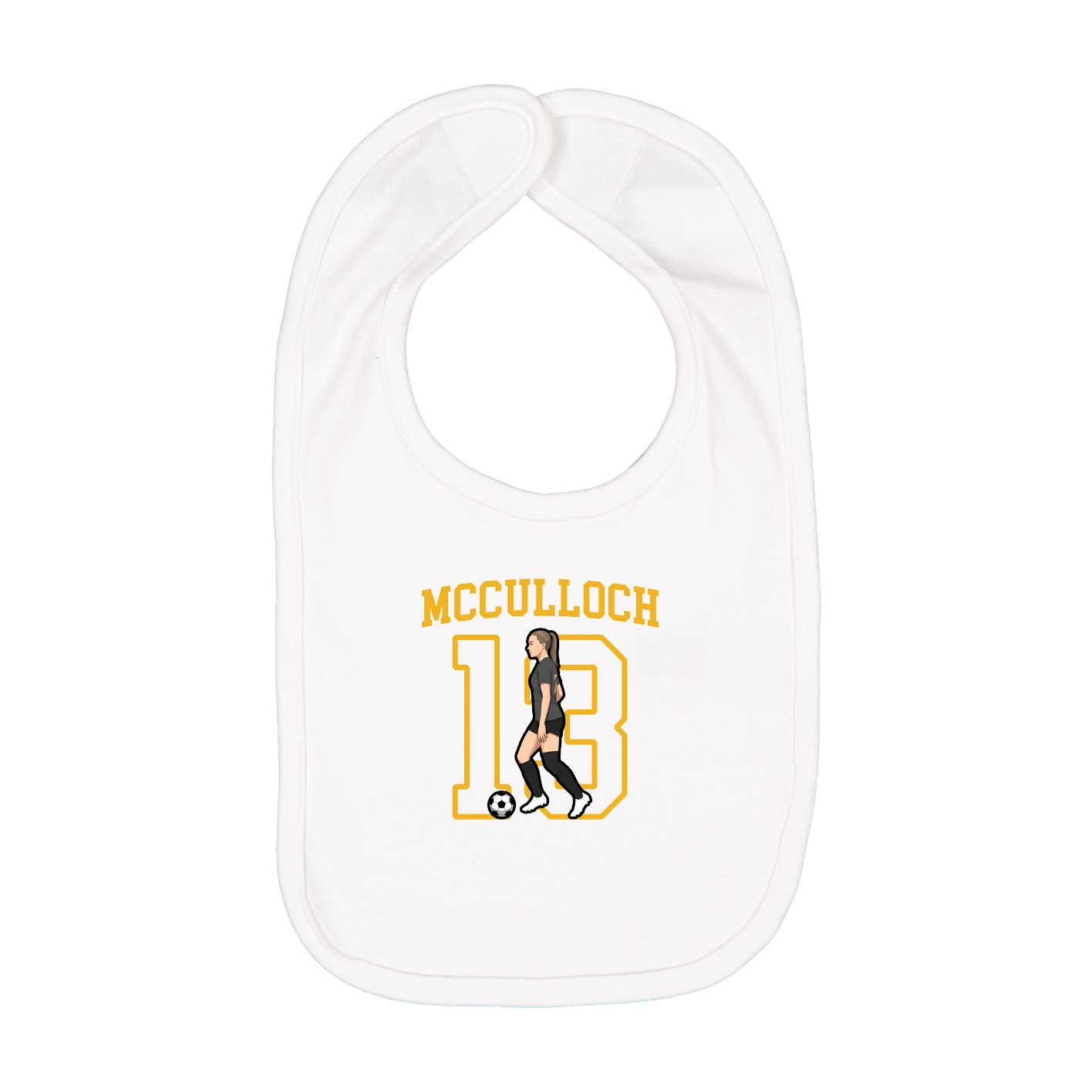 Infant Bib — Shirsey in White