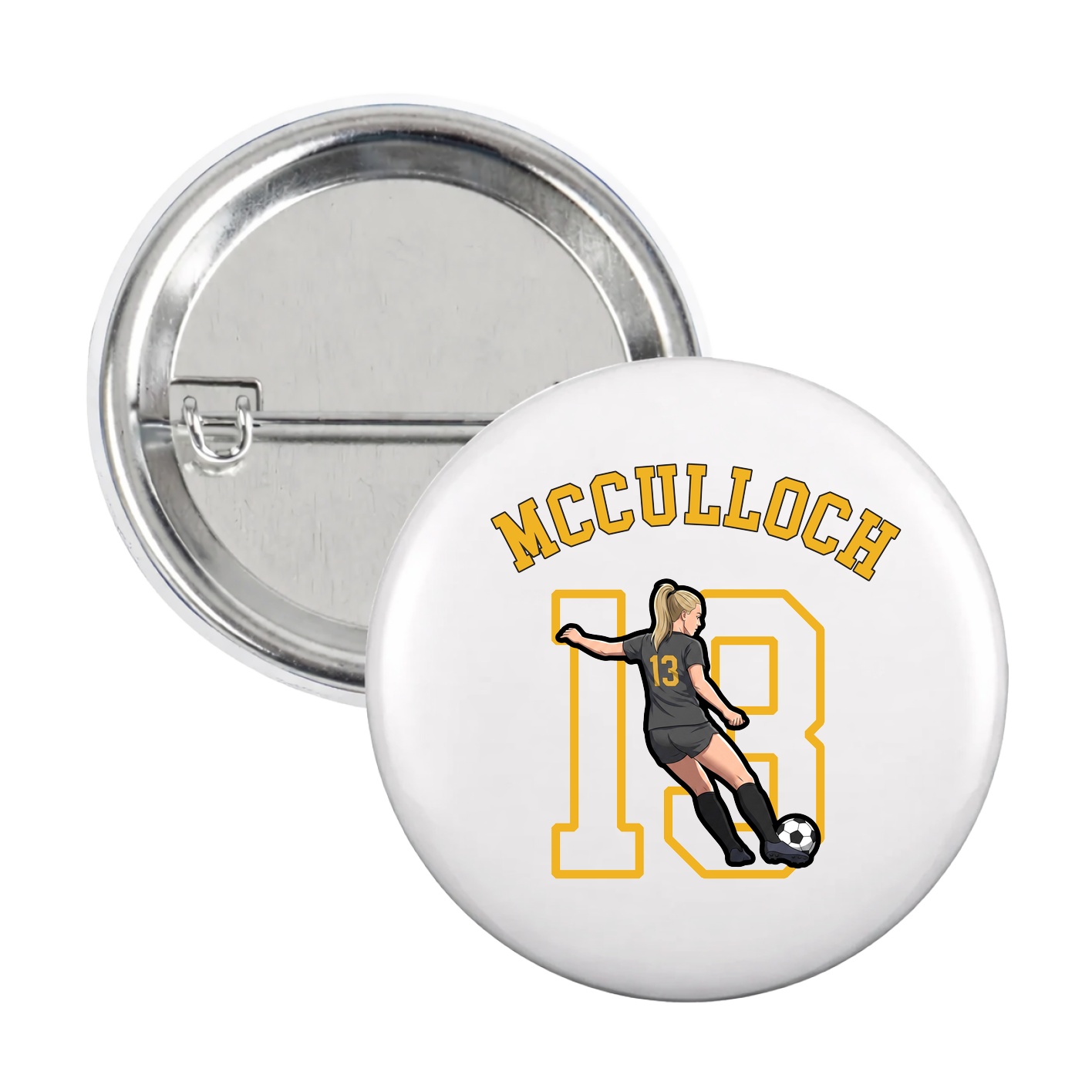 Game Day Button — Shirsey Arch in White