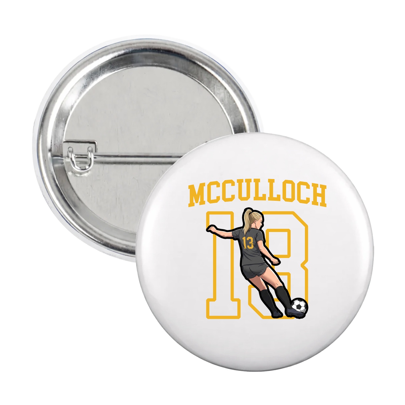 Game Day Button — Shirsey in White