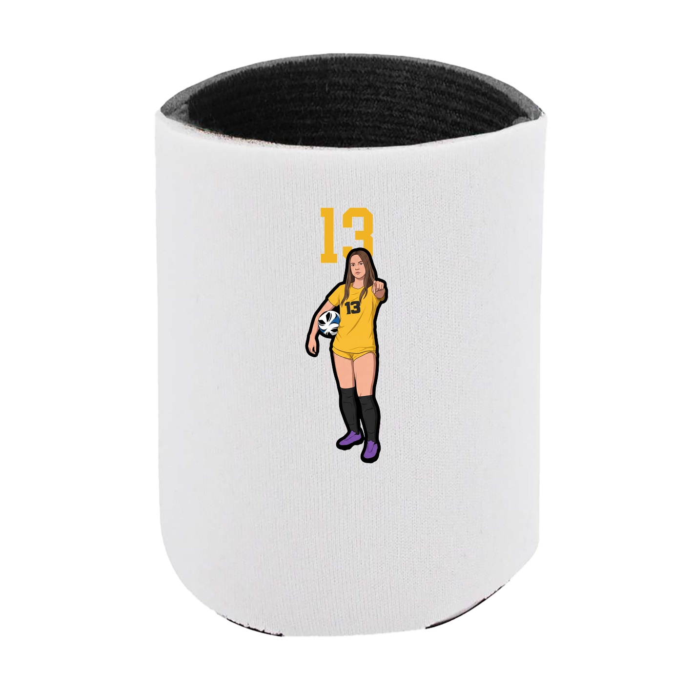 Can Holder — Number Top in White