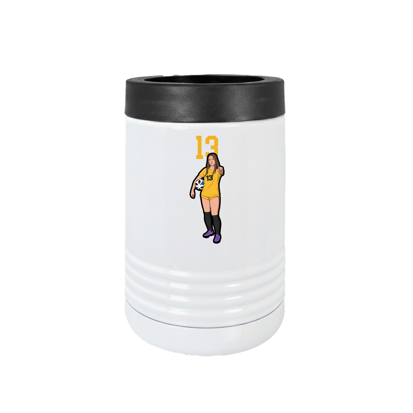 Beverage Holder — Number Top in White