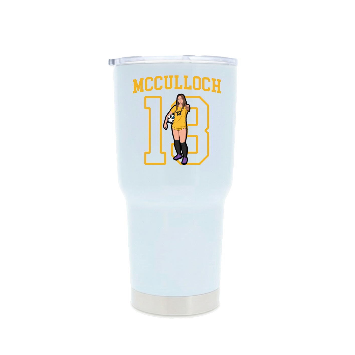 30oz Stainless Steel Tumbler — Shirsey in White