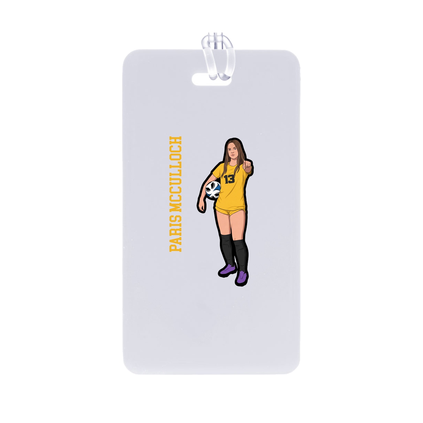 Bag Tag — Name Vertical in Classic