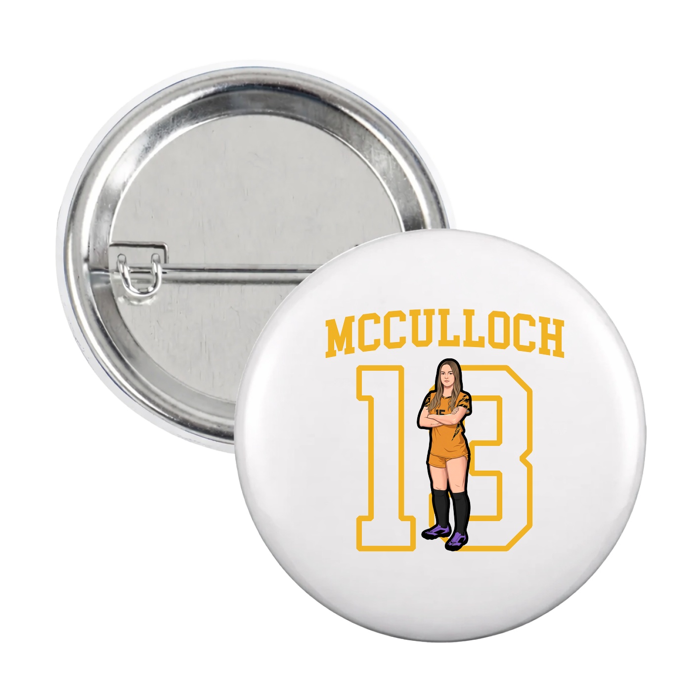Game Day Button — Shirsey in White