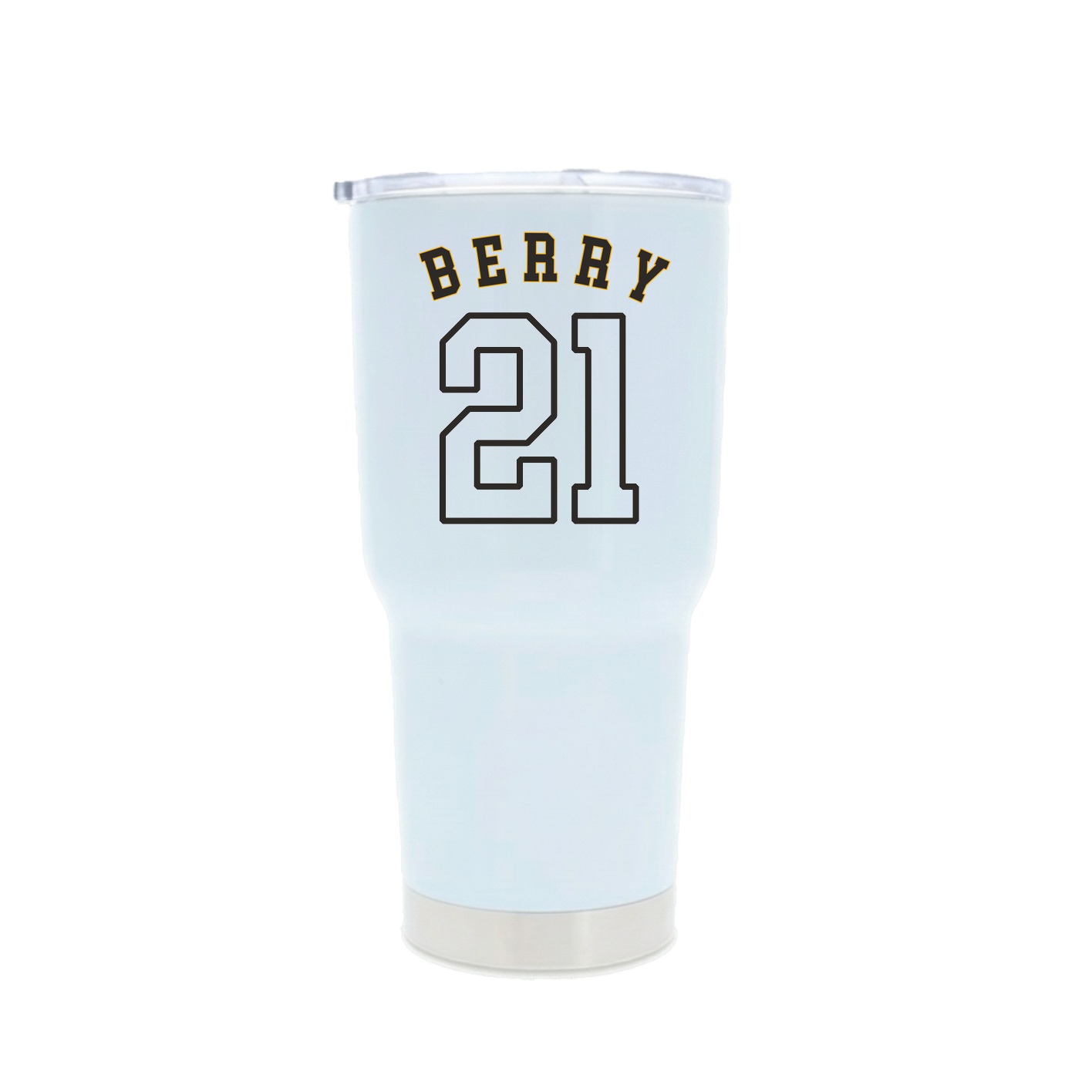 30oz Stainless Steel Tumbler — Shirsey Arch in White