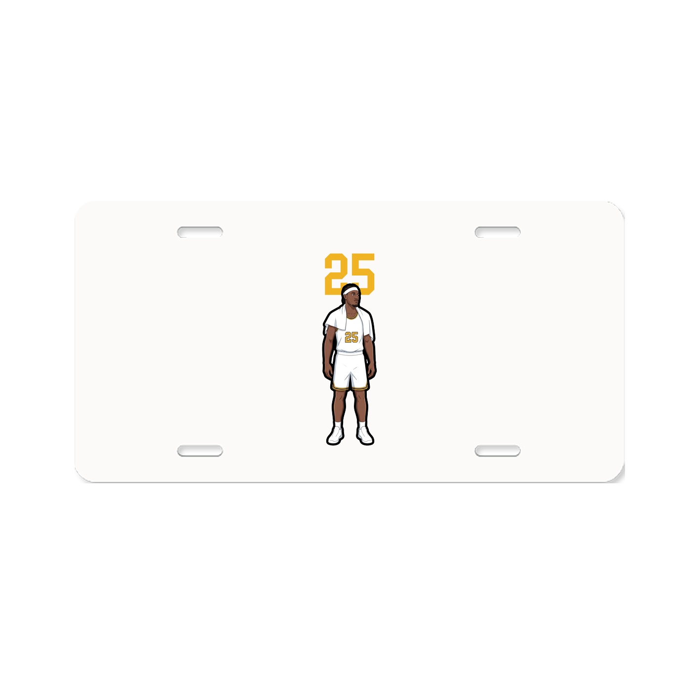 License Plate — Number Top in Classic