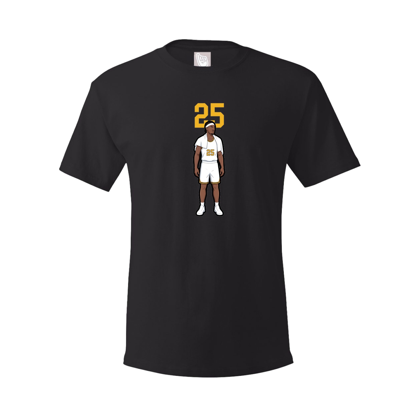 Youth Tee — Number Top in Black