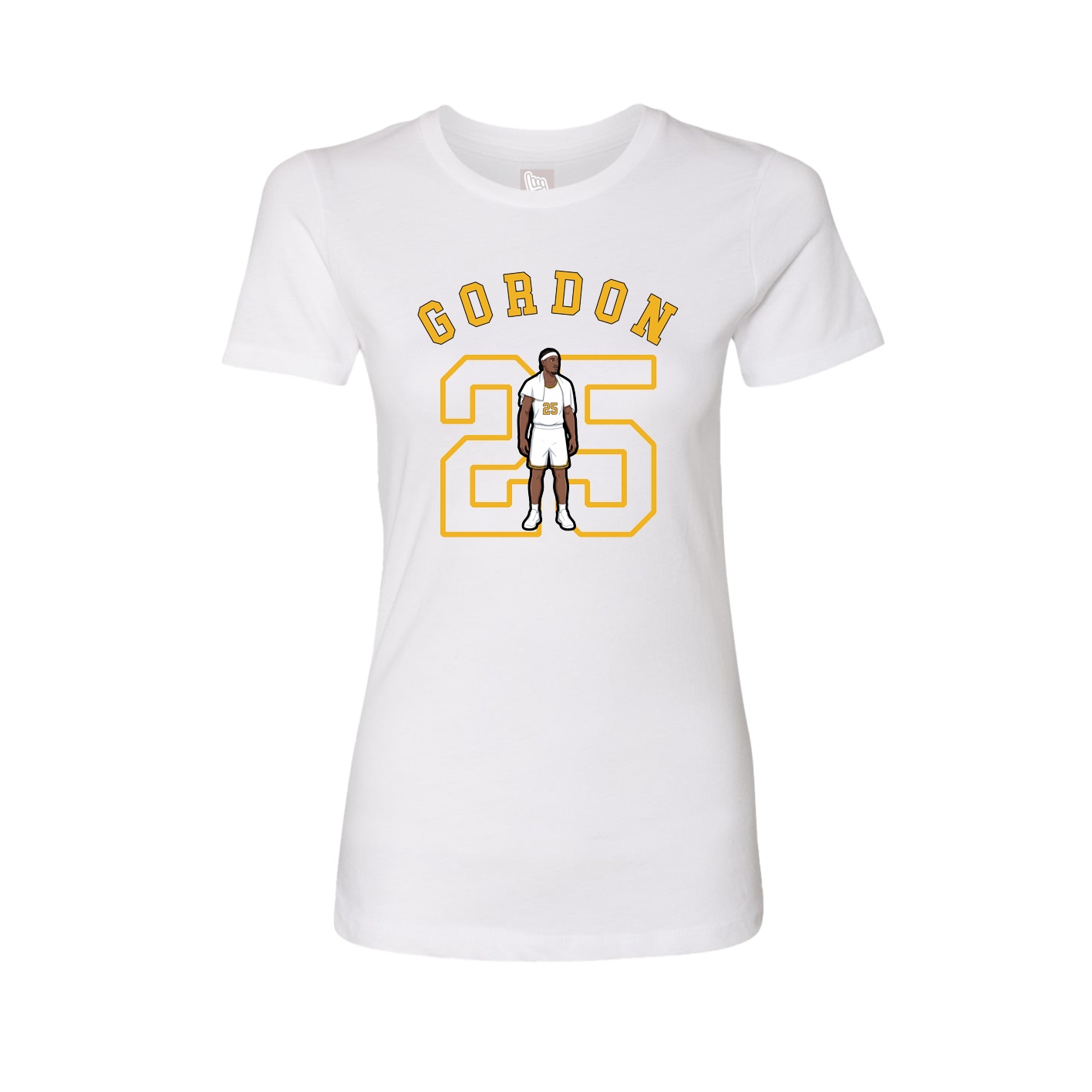 Fitted Women's Tee — Shirsey Arch in White